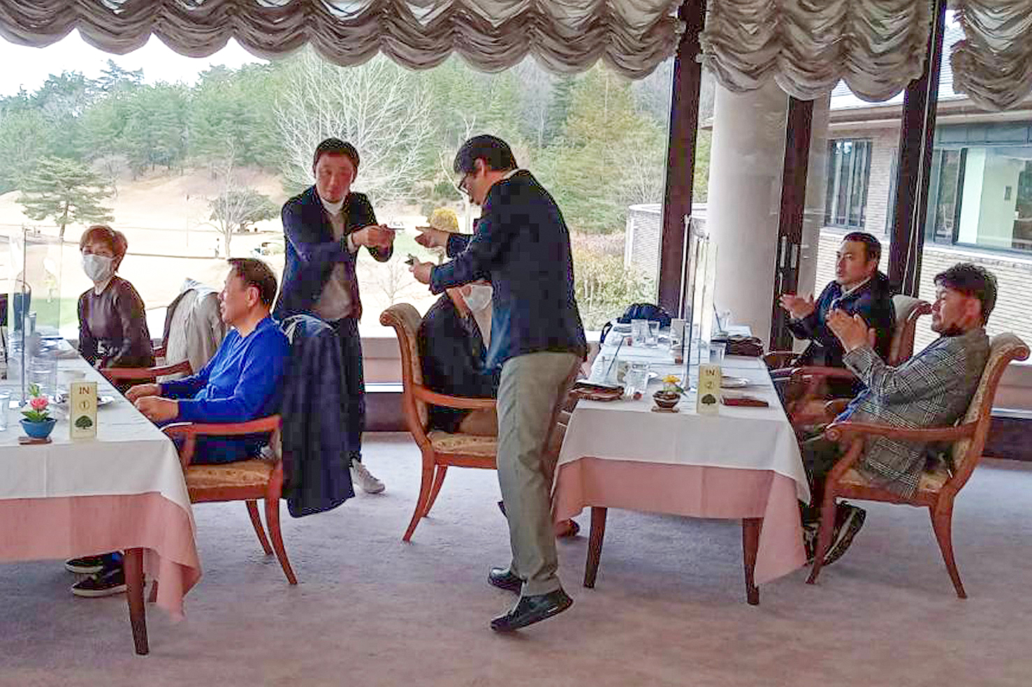 関西ゴルフサークル セブンエイトの平田さんの記念写真