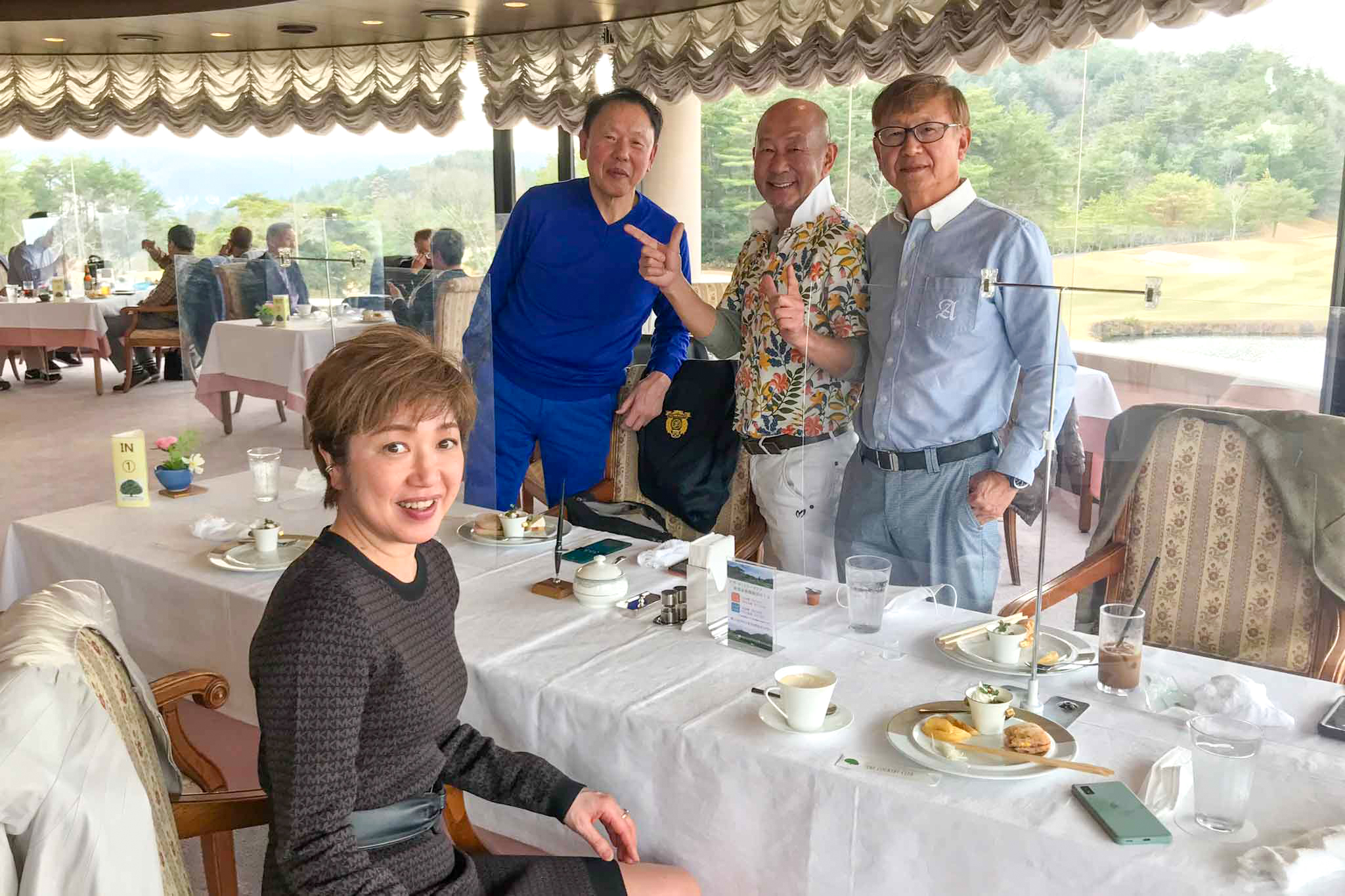 関西ゴルフサークル セブンエイトのインコーススタート第1組の写真