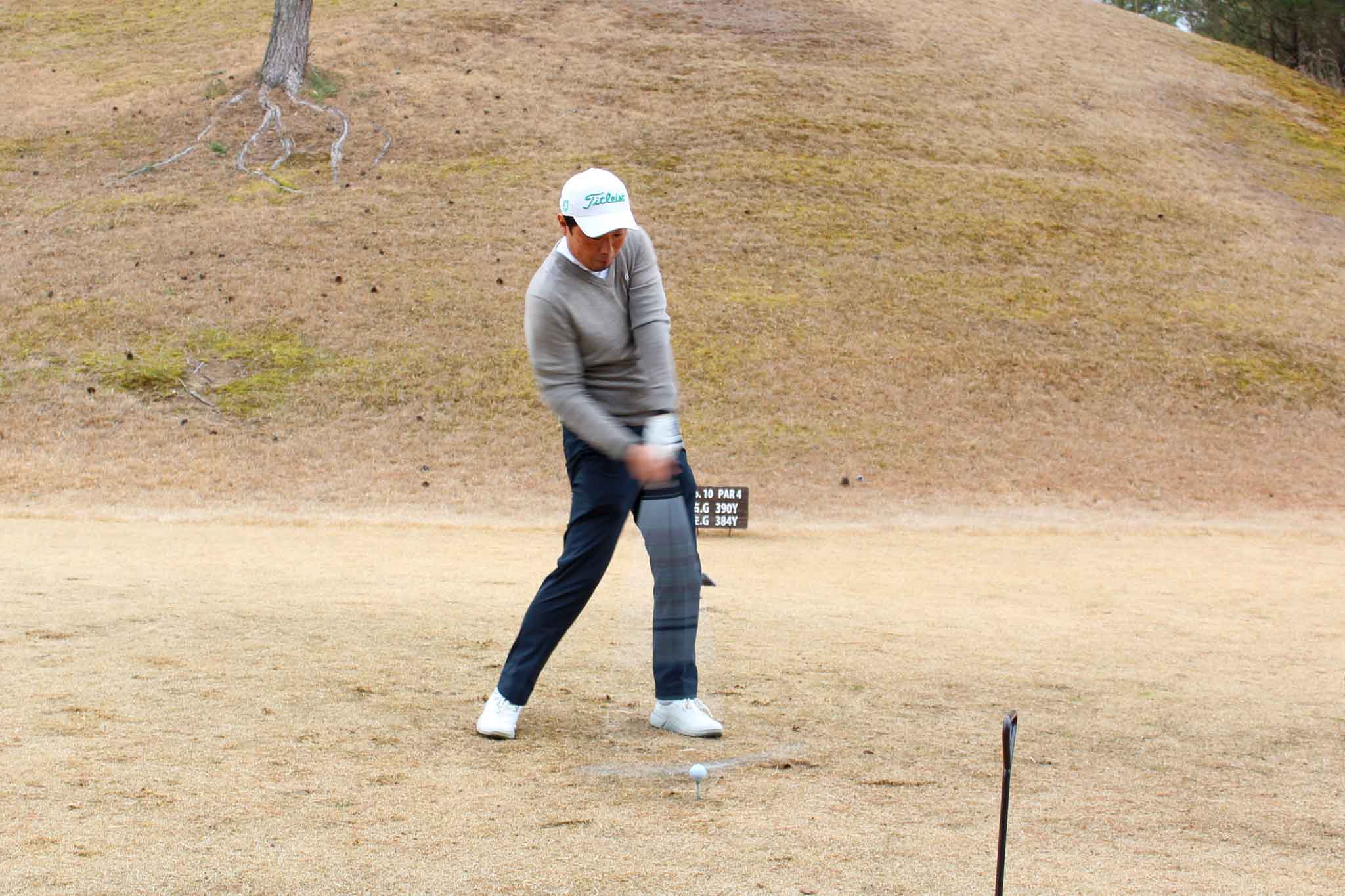 関西ゴルフサークル セブンエイト平田さんのスイング写真