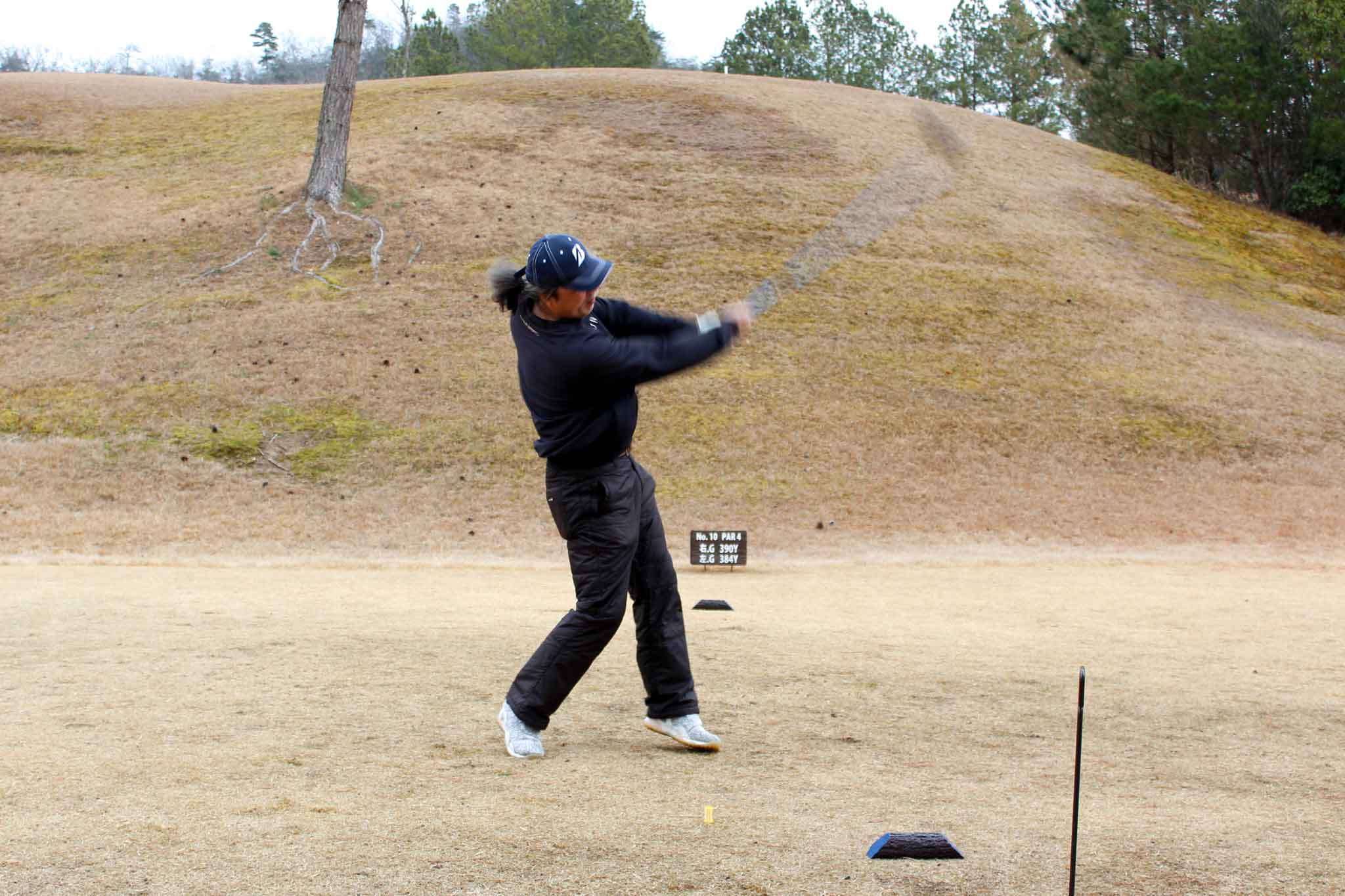 関西ゴルフサークル セブンエイト石原さんのスイング写真