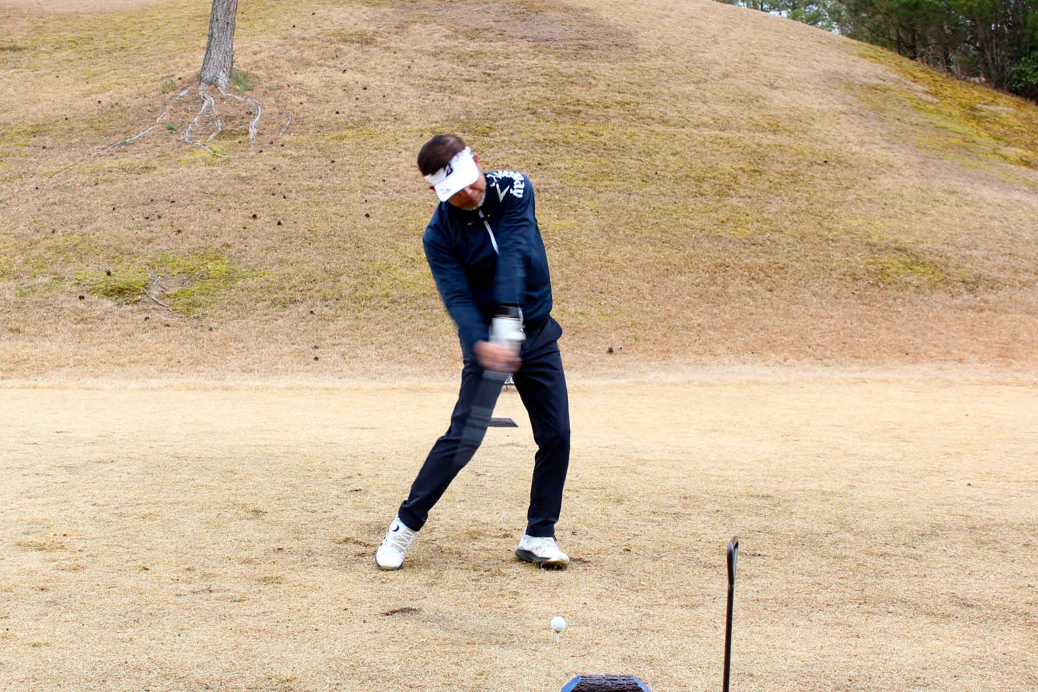 関西ゴルフサークル セブンエイト森田さんのスイング写真