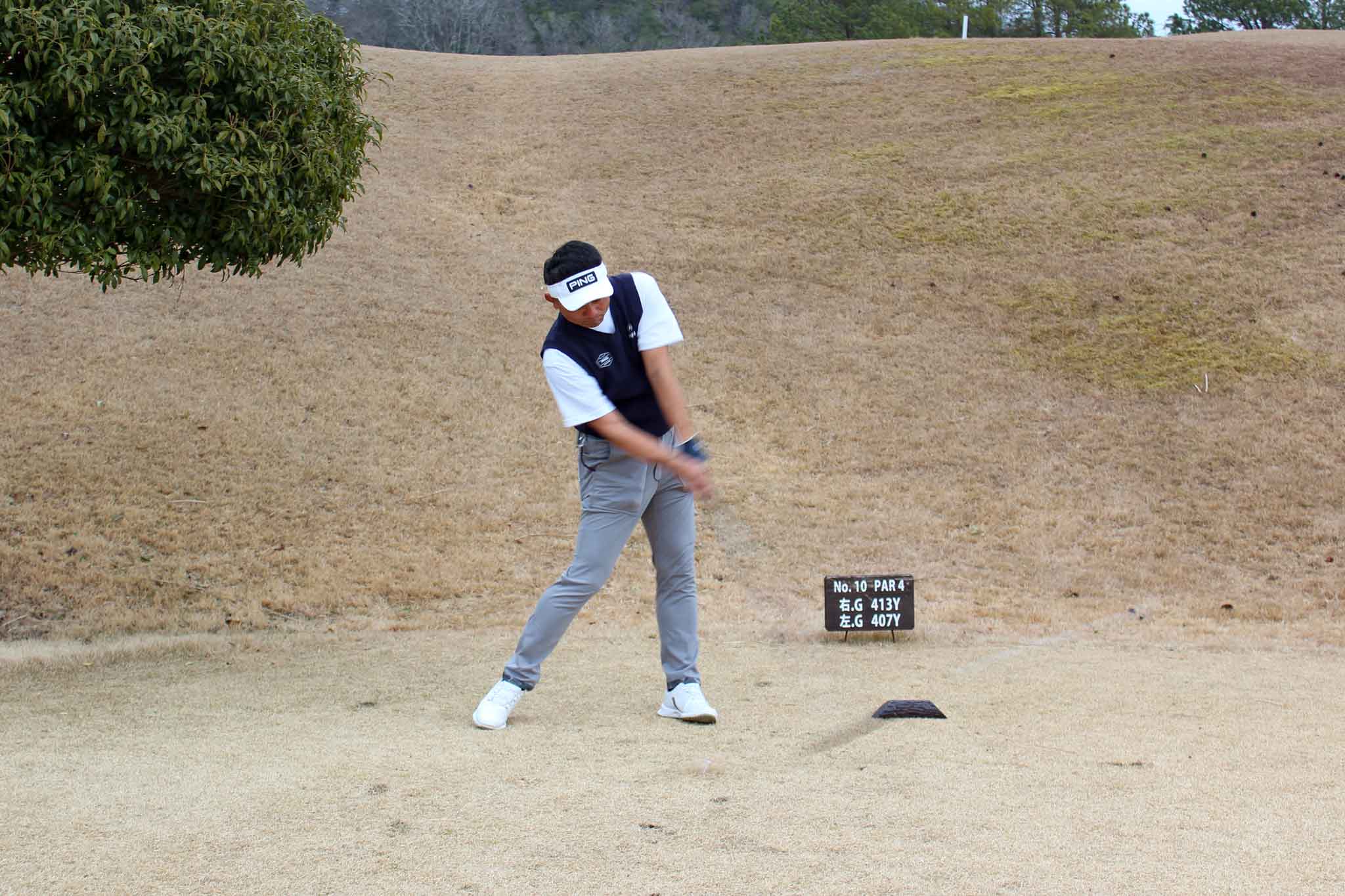 関西ゴルフサークル セブンエイト立花さんのティーショット写真