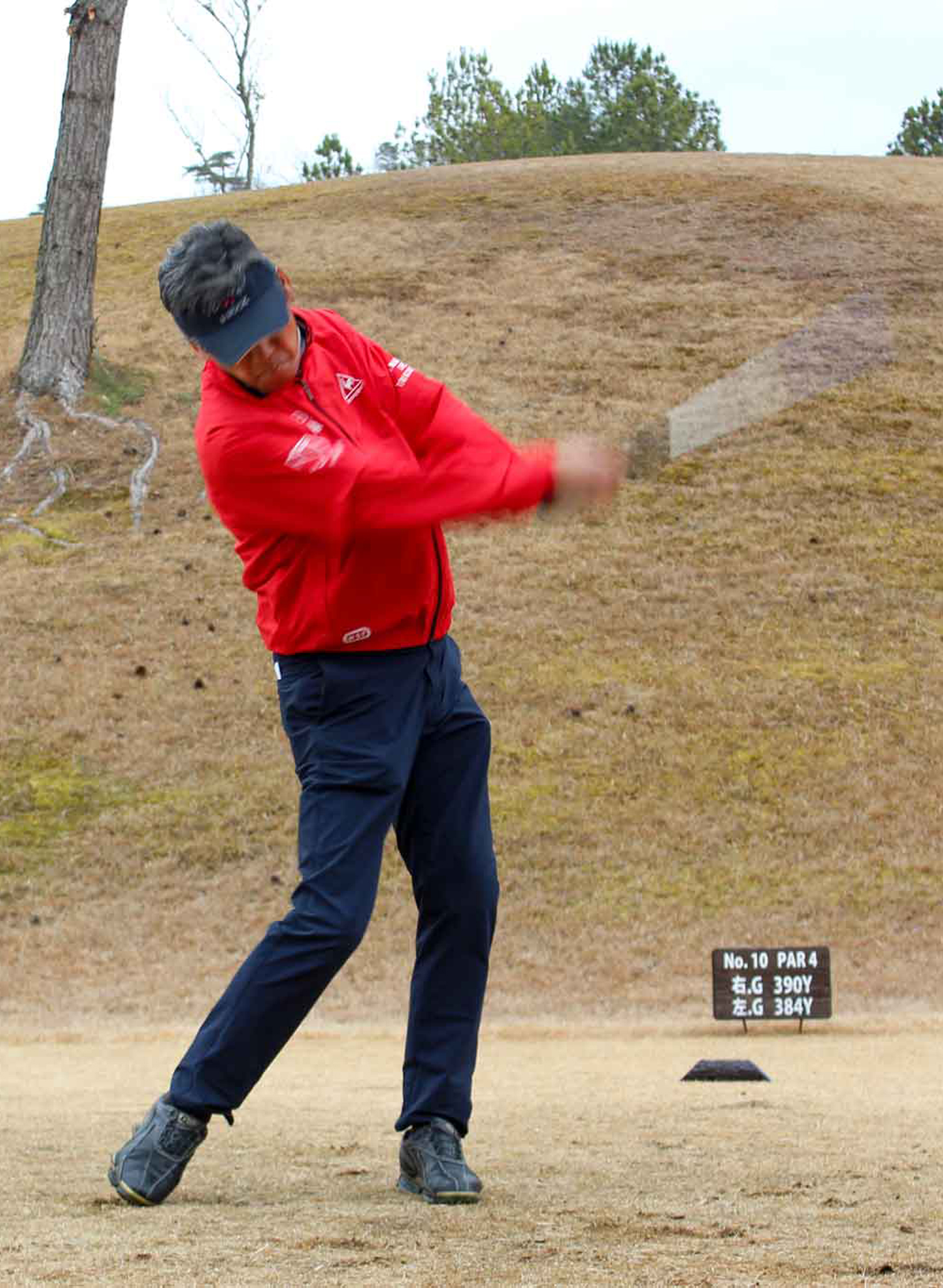 湯浅さんのスイング写真