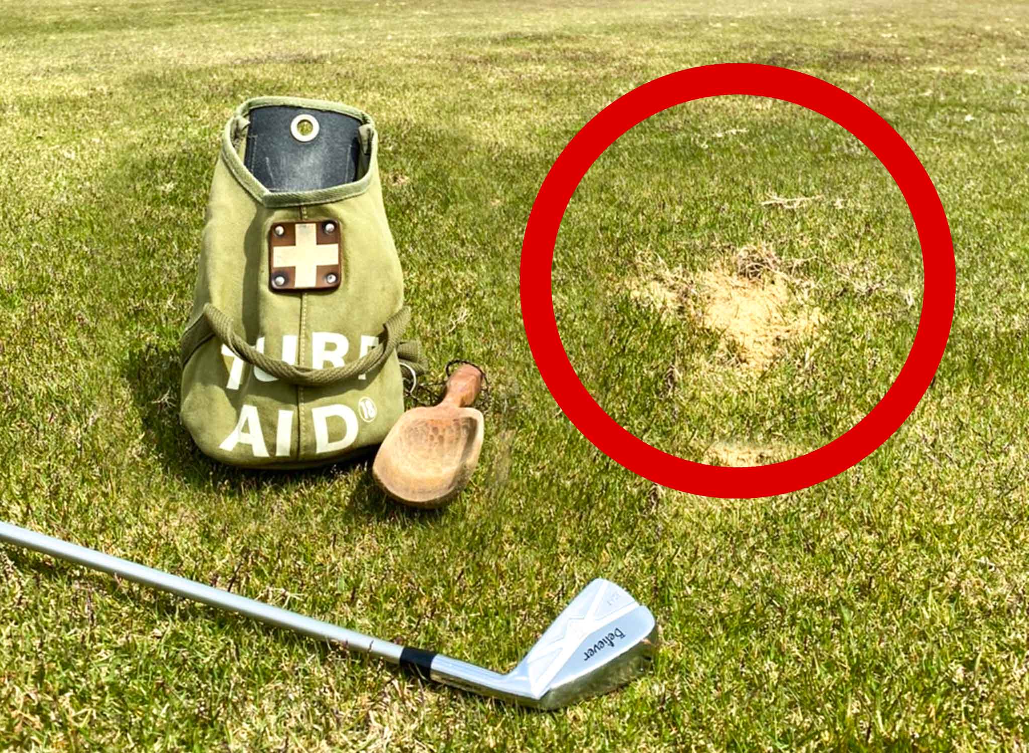 関西ゴルフサークル セブンエイトでは目土を推奨