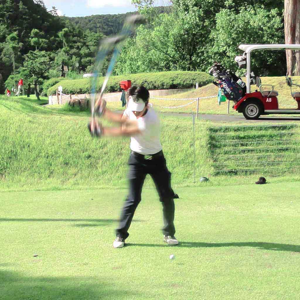 ガチンコCUP深見さんスイング写真