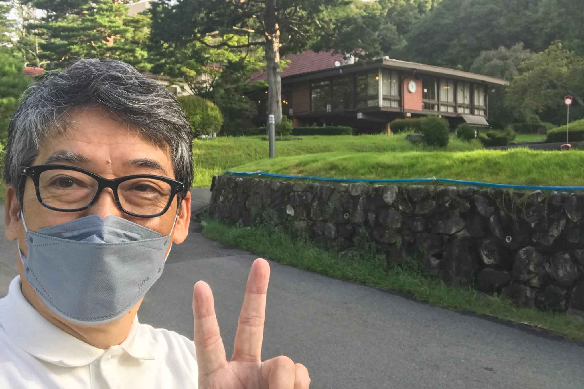 練習場のゴルフサークルセブンエイトの湯浅さん