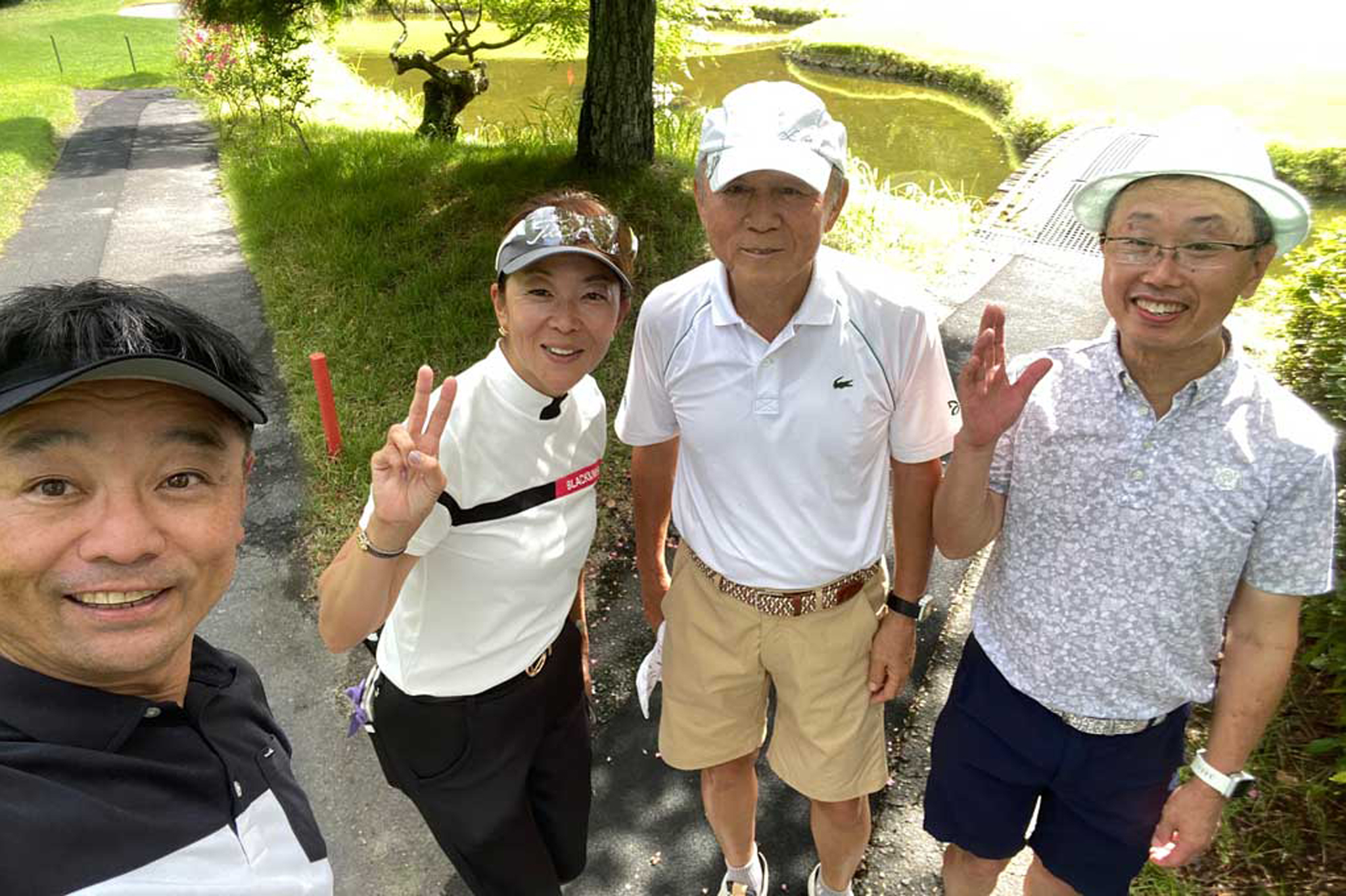 ゴルフサークルセブンエイトのin第1組のメンバー