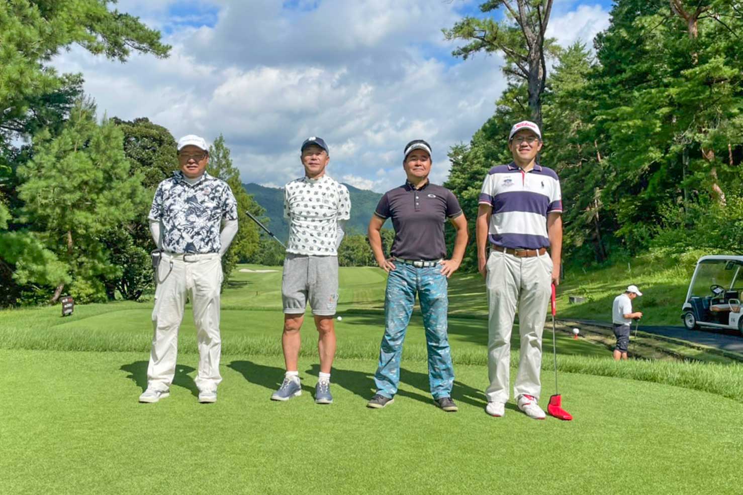 ゴルフサークルセブンエイトのin第6組のメンバー