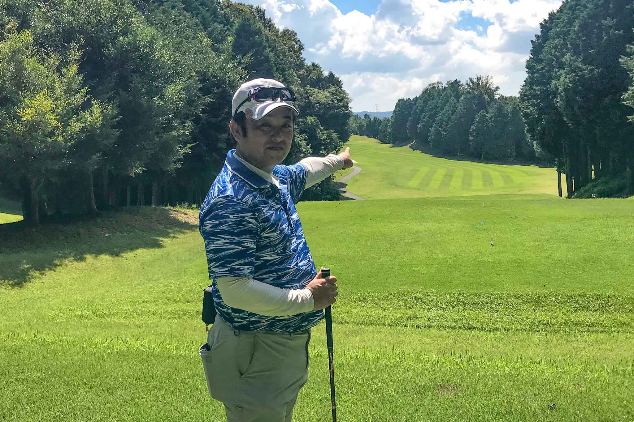 笠置の9番ホールを語る