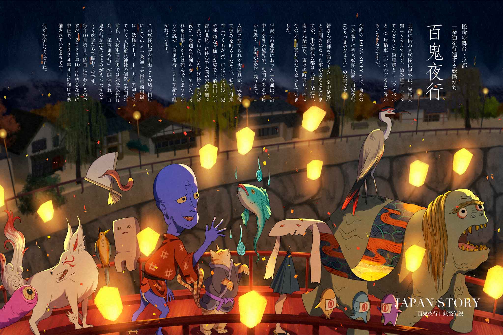 百鬼夜行妖怪伝説2連ポスター2