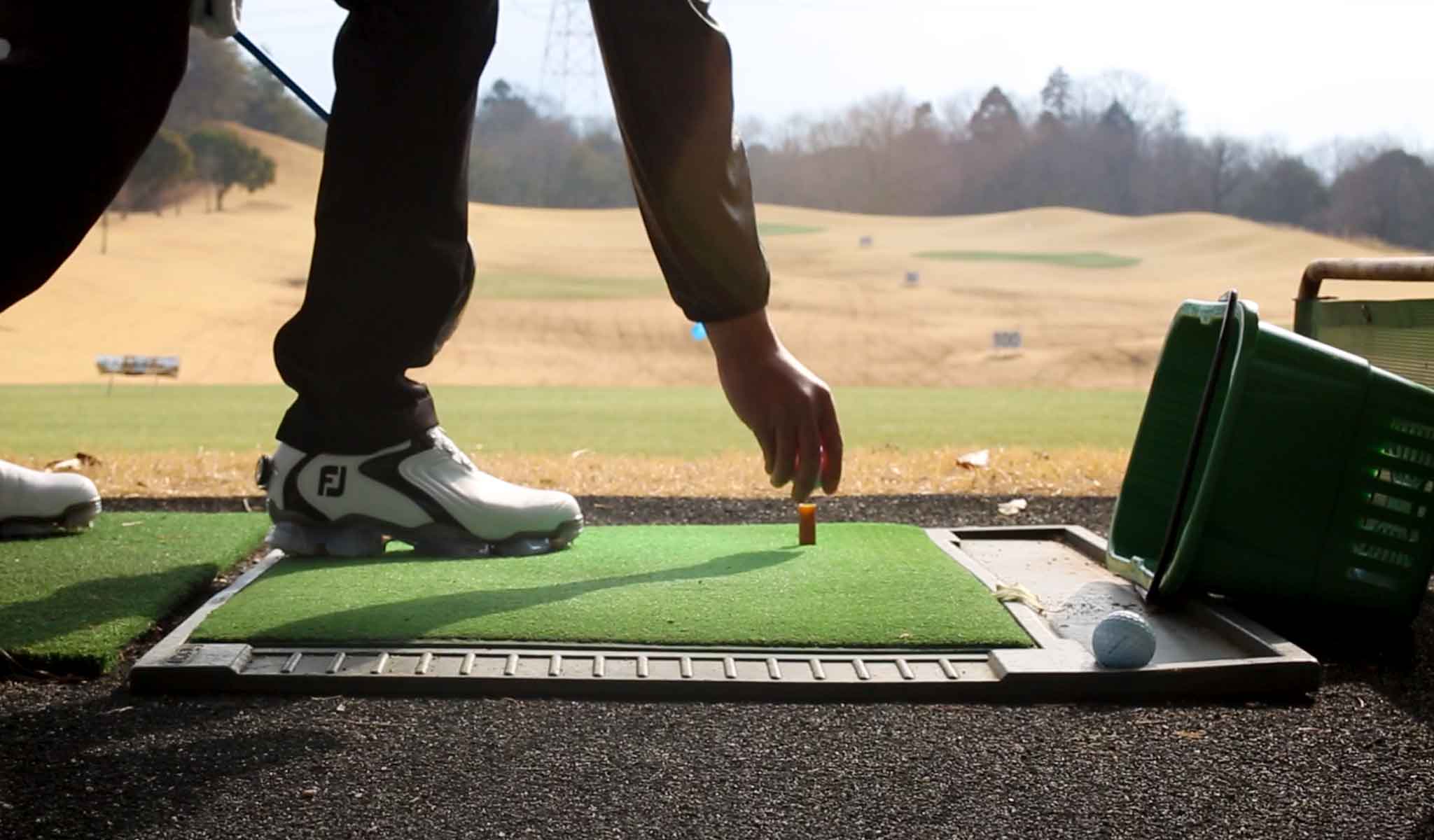 ベアズパウジャパンカントリークラブのドライビングレンジ