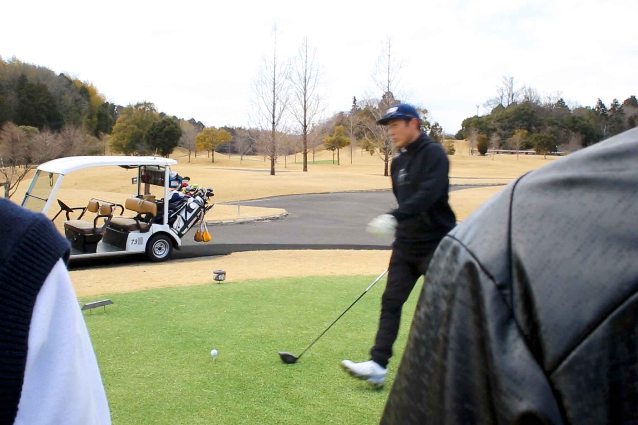 関西ゴルフサークル セブンエイトの今西さんのティーショット