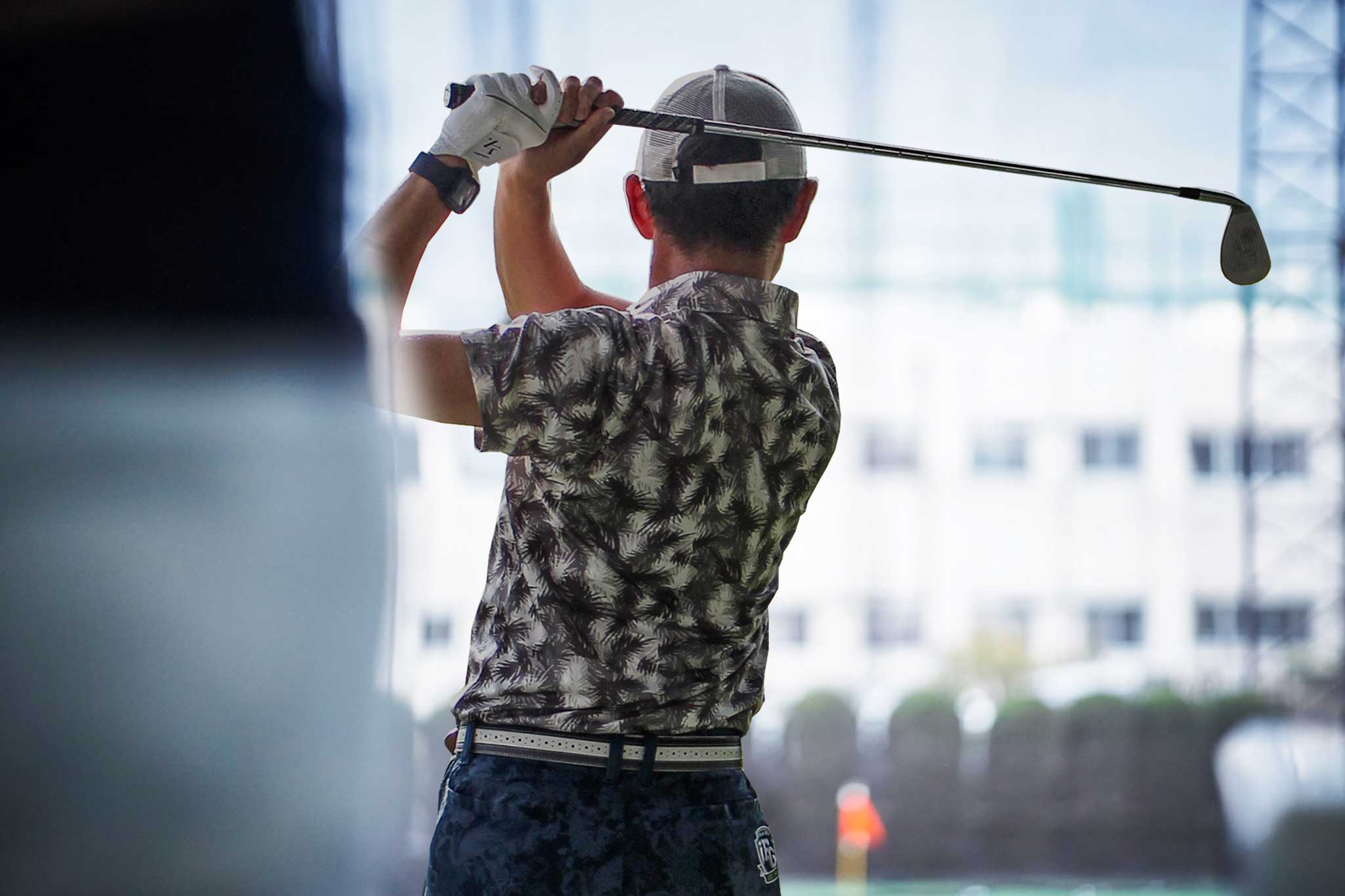 練習をする大江さん