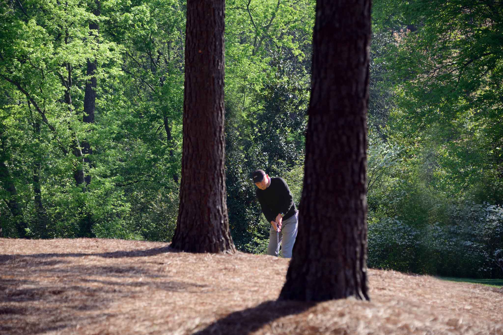 パッティングする田中さん2